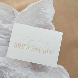 Tarjeta de propuesta de dama de honor mínima / serás mi tarjeta de dama de honor / invitaciones de boda y tarjetas de felicitación / tarjeta de agradecimiento