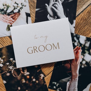 a mi tarjeta de NOVIO + sobre / sus votos / tarjetas de felicitación y propuestas / invitaciones de boda minimalistas / tarjeta de agradecimiento