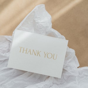 GRACIAS Tarjeta / Invitaciones de boda y tarjetas de propuesta / Tarjeta de felicitación minimalista