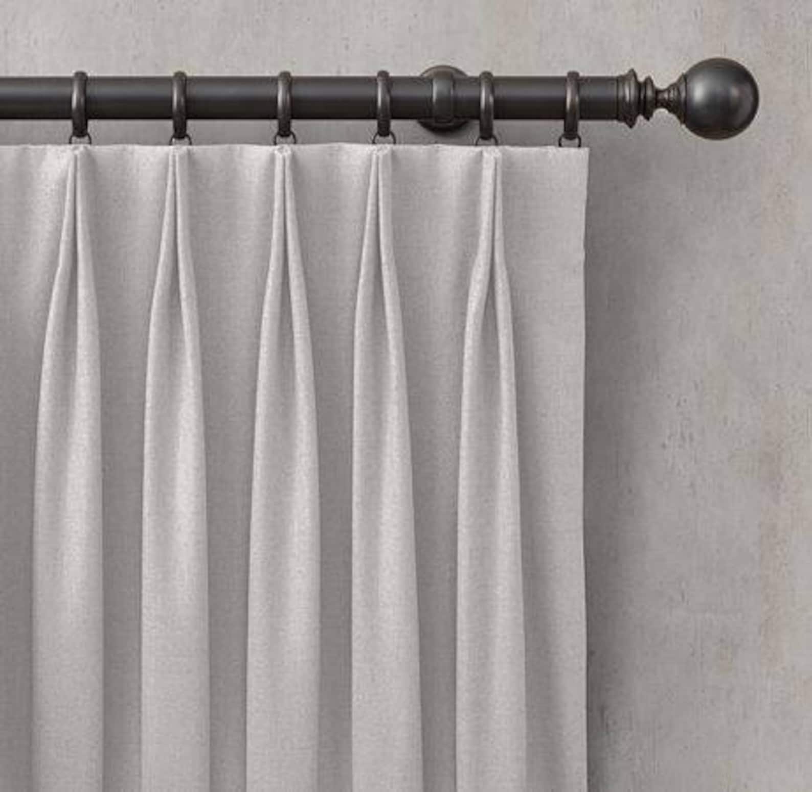 Top Tack Pleat Drapery Panel - Fabric and Cotton Lining Included - FREE ...