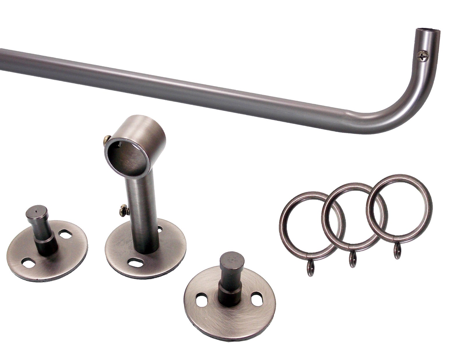 French Return Rod. Drapery Hardware. Drapery Rings. Etsy