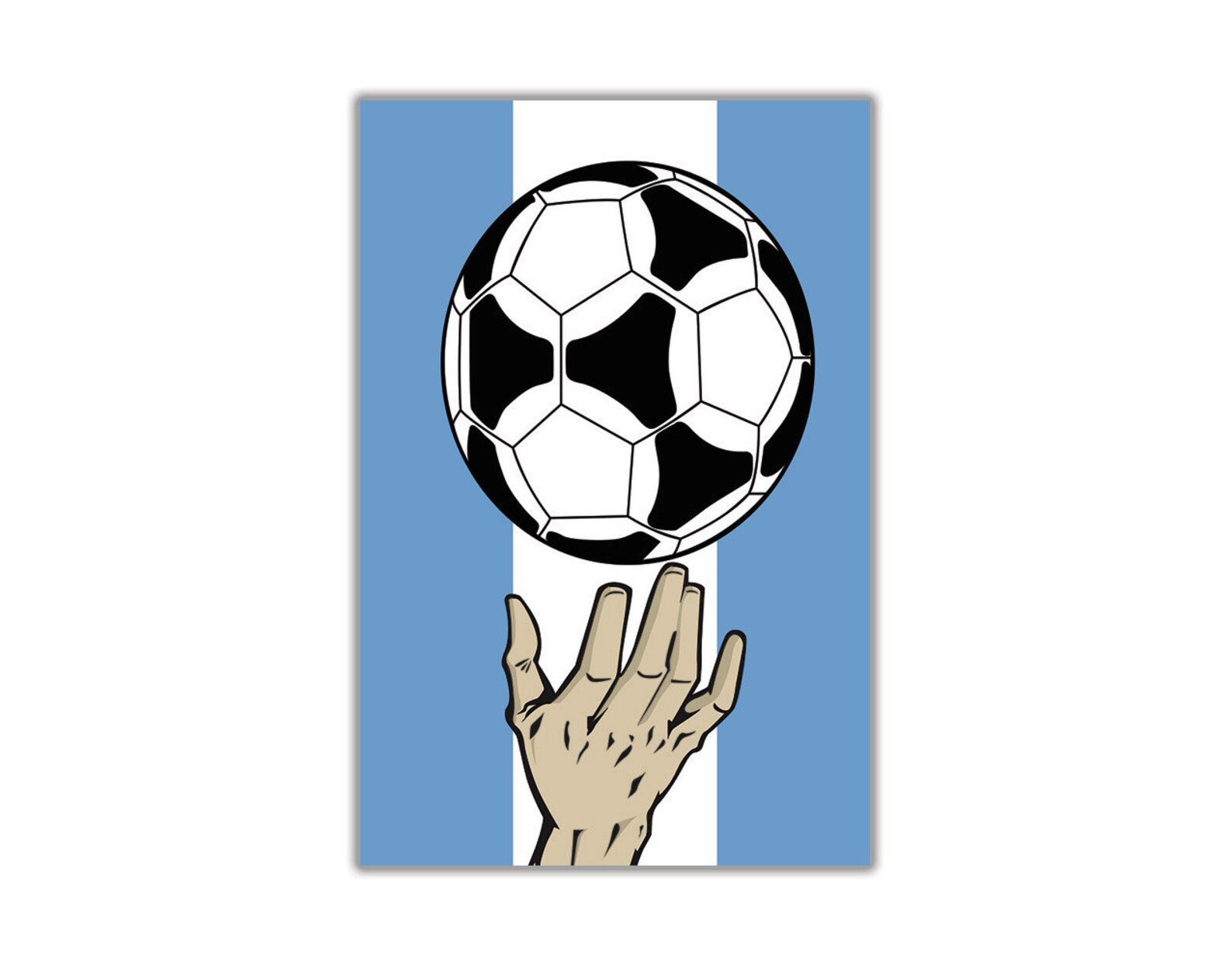 Hand of God Football Prints Canvas Wall Art Picture Home Etsy