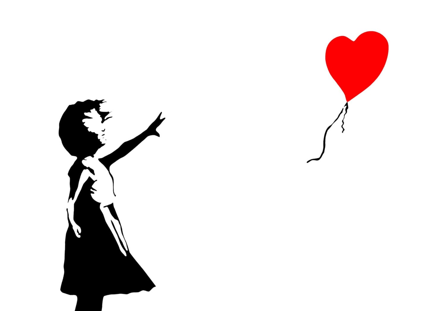 Iconic Banksy Art Red Heart Balloon Girl Canvas Pictures Wall Etsy