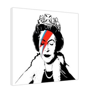 Banksy Queen Diamond Jubilee Gerahmte Drucke Leinwand Kunst Etsy