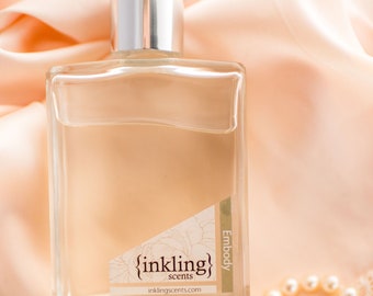 Embody vintage bulb atomizer -musky, mysterious scent in feminine spray perfume bottle. Essential oils, oil perfume, gift for her, 2 fl oz.