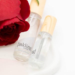 Gossamer - pure natural perfume & essential oils, alcohol free, roll-on glass bottles. Long lasting oil scent. Handmade. Floral, rose scent.