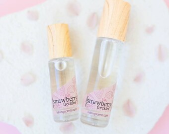 Strawberry Freckles - limited edition scent for summer! Strawberry, champagne, black currant, chamomille. Fresh, fruity, happy, uplifting