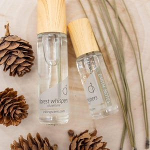 Forest Whispers -pure essential & fragrance oil perfume with organic fir needles -natural perfume, alcohol free