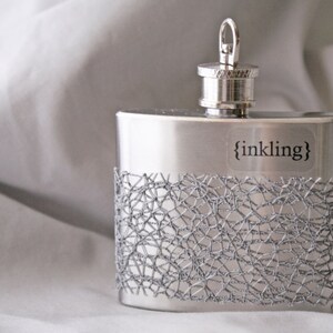 Sultry Oil Perfume: Lace Wrapped Steel Flask, Long Lasting Scent