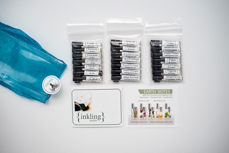 20 sample pack pure perfume & essential oils alcohol free 1 Etsy