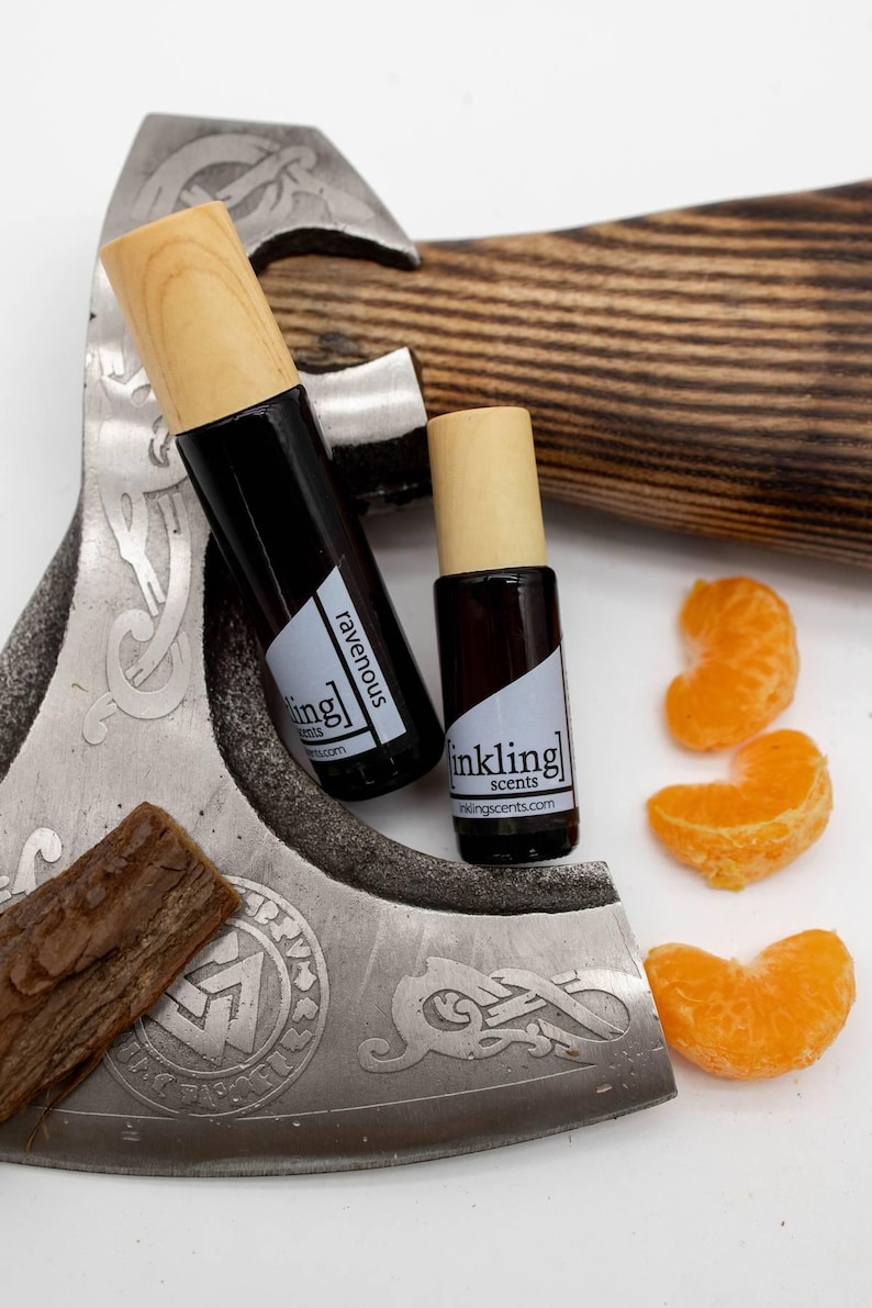Ravenous Mens Cologne Oil: Spicy Sandalwood, Alcohol-Free Roll On image 2