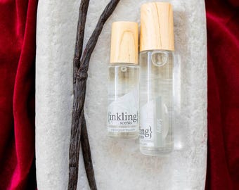 Olio profumato roll-on sensuale: sandalo, rosa e vaniglia - senza alcol