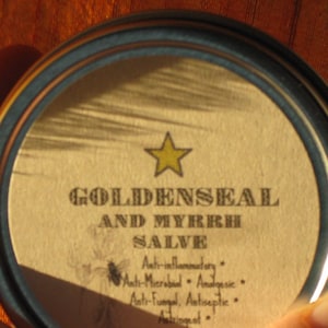 Goldenseal and Myrrh Salve