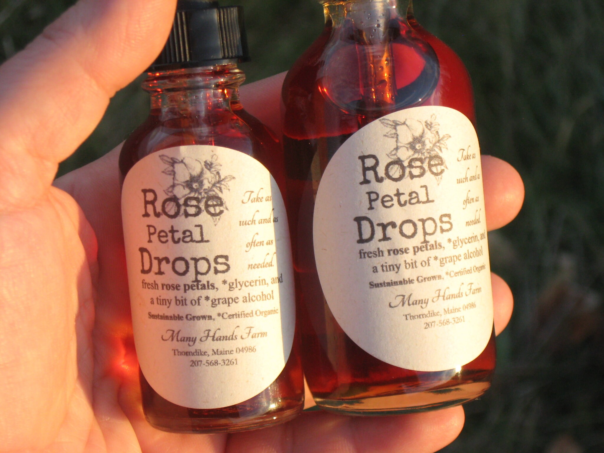 Rose Petal Drops...Rose Elixir..Rose Glycerite...For Stress, Trauma, …