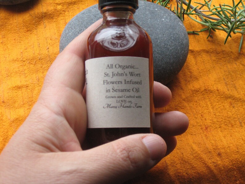 St. John's Wort Oil....All Organic...Nerve Pain Burns Etsy