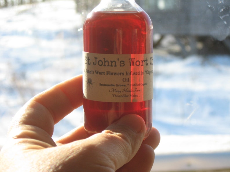 St. John's Wort Oil....all Organic...nerve Pain Burns Etsy
