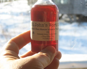 St. John's Wort Herbal Oil...Herbal Massage Oil...Herbal First Aid