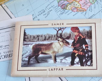 Block of souvenir postcards of the Samer in Lapland of the years ' 50