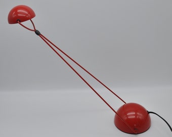 Meridiana Schreibtischlampe von Paolo Piva für Stefano Cevoli, 1980er Jahre – Italienisches Design, glänzend rot, funktionsfähig – Hergestellt in Italien
