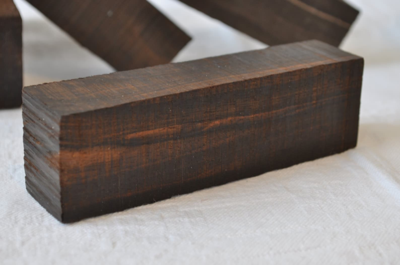 Makassar Ebony Wood Block Etsy