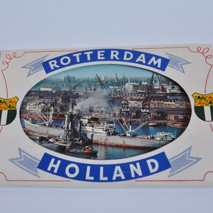Vintage Postcard Block "Rotterdam - Holland"