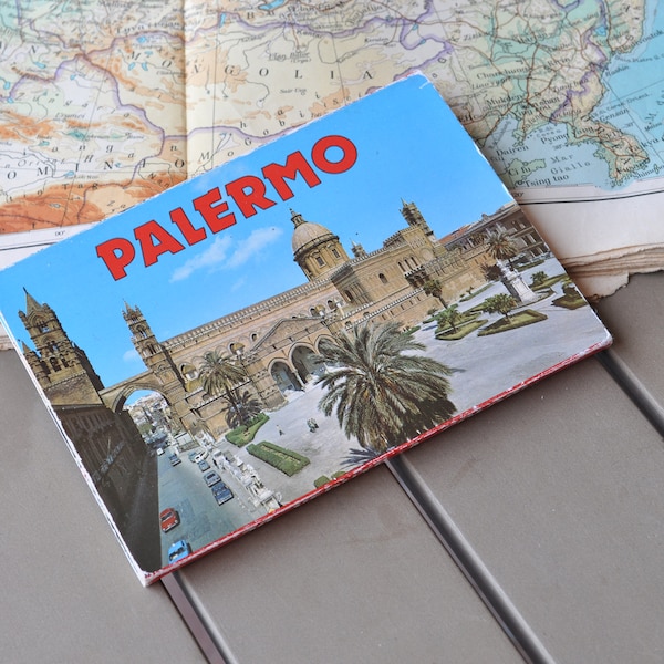 Block of souvenir postcards from Palermo - Italy - 1960s