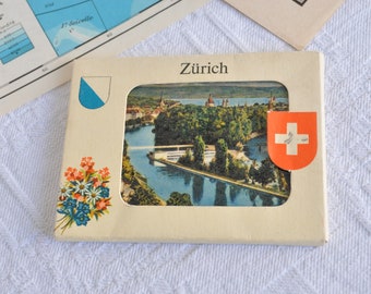 Souvenir-Fotoblock der Stadt Zürich in der Schweiz - 50er Jahre