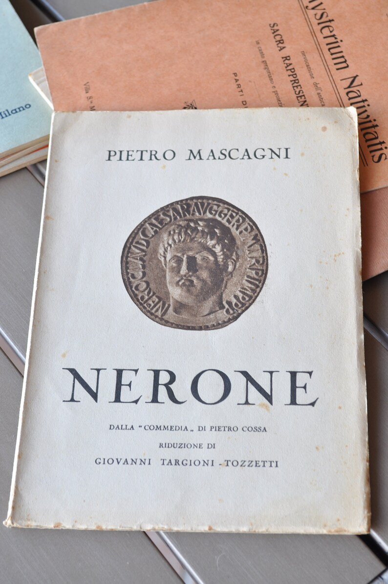 Libretto of the Opera by Pietro Mascagni nero Etsy Libretto of the Opera by Pietro Mascagni nero Etsy