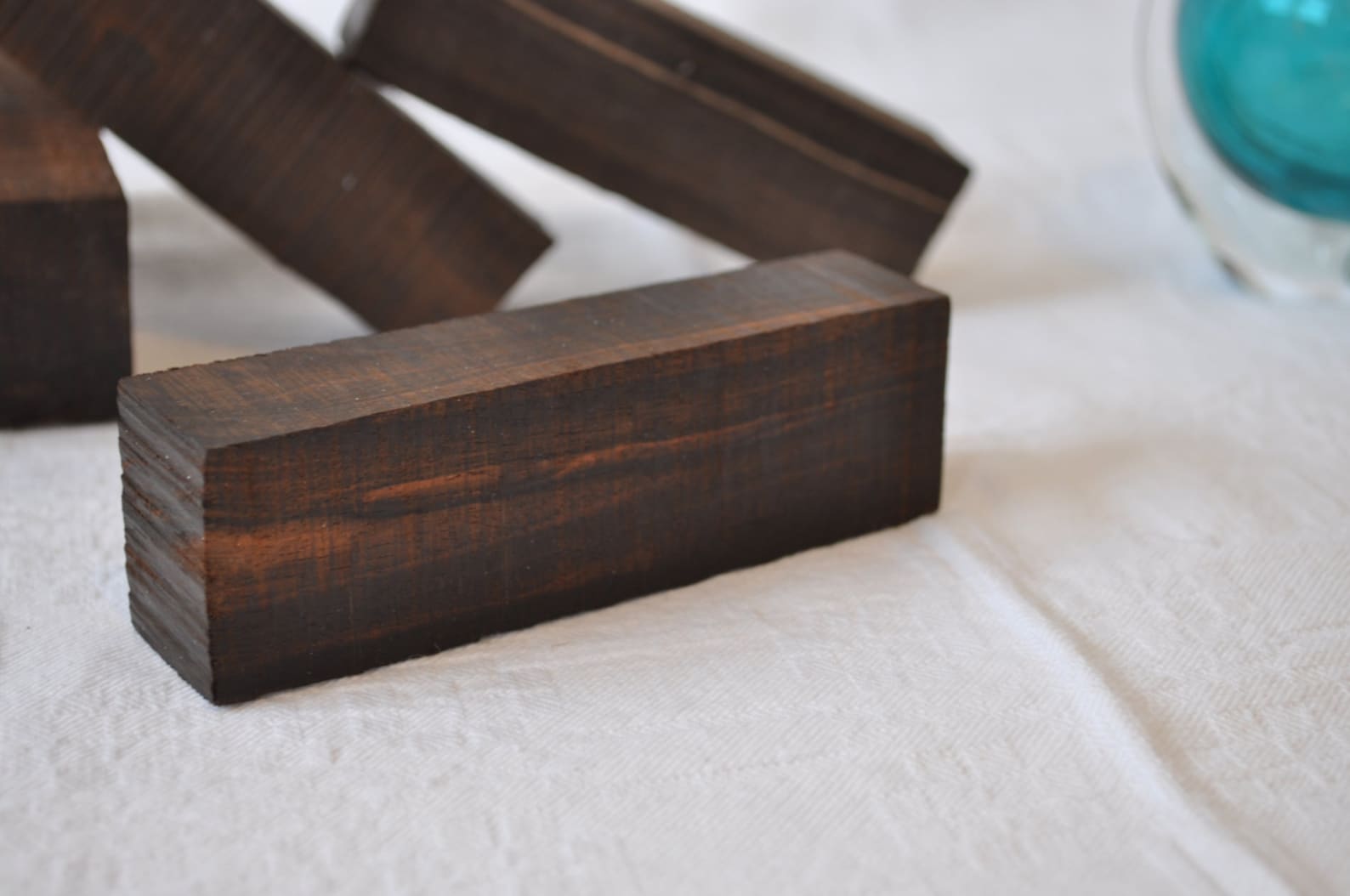 Makassar Ebony Wood Block Etsy