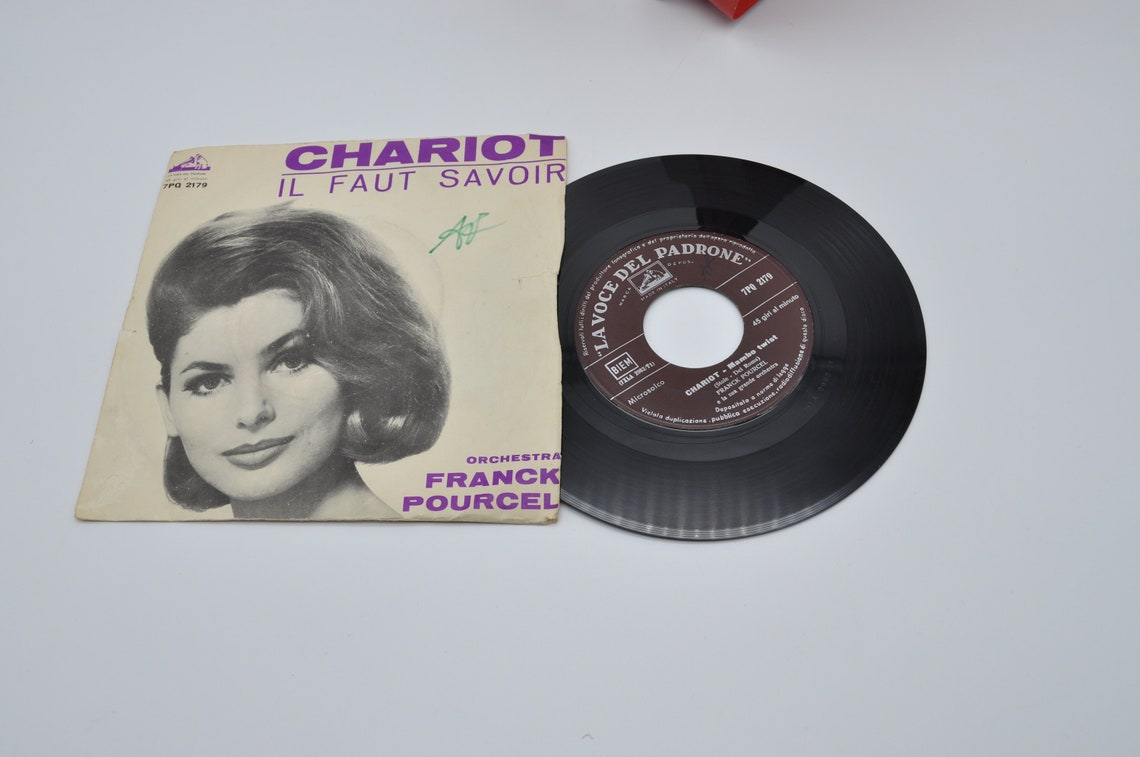 Vinile 45 giri dell'orchestra diretta da Franck Pourcel - Chariot - Il faut Savoir, foto 3 di 4