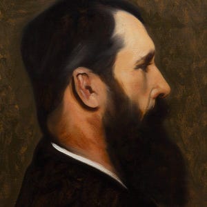 Master Copy Reproduction After John Singer Sargent Portrait of Monet 12&quot;x16&quot; Oil Painting on Canvas
