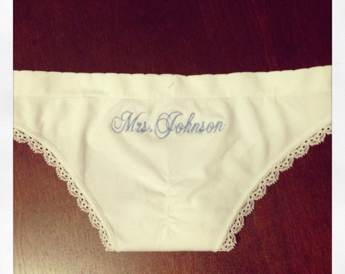 Wedding Day Panties for Bride Etsy