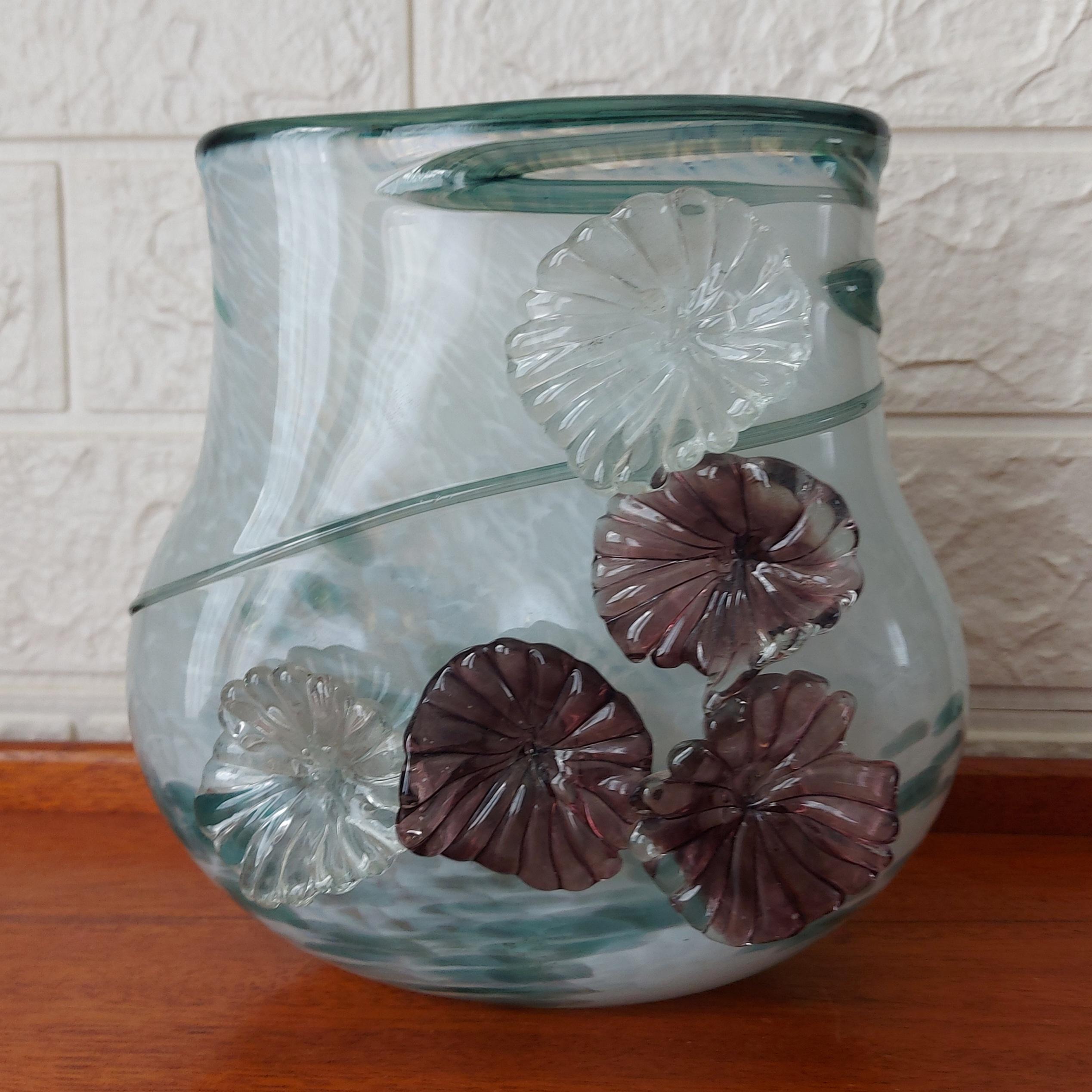 Isle of Wight Glass ガラス 英国 ”Isle of wight glass” Art Glass Vase | coshiki
