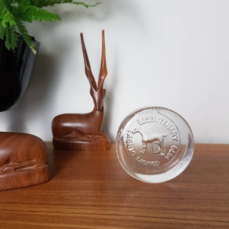 Dartington Glass Paperweight FT2/1979 Diomed Derby Bicentenary Etsy UK