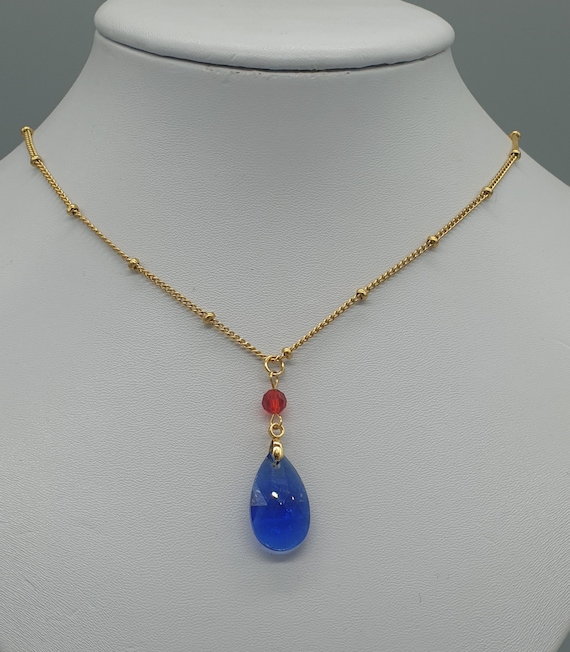 ハウルの動く城 ハウル ペンダント ネックレス ハウルの動く城アニメ風ネックレス、ハウルブルークリスタルコスプレ