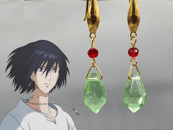 Anime Cosplay Earring Potara Earring Yellow Beads Green Beads