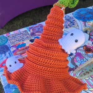 Ghost Hat - Pumpkin Hat - Witch&#39;s Hat - Curly Hat- Wide Brim Hat - Twisted Hat - Fairy Hat - Ren Fair Hat - Festival Hat - Wizard Hat