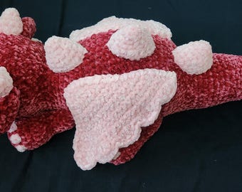 Large Dragon Plushie: Velvety Soft Stuffed Toy - 24 Inch