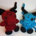 Baby Baphomet - Emotional Support Demon - Baby Devil - Occult Baby - Baphomet - Minotaur - Devil - Baphomet Plush - Minotaur Plush