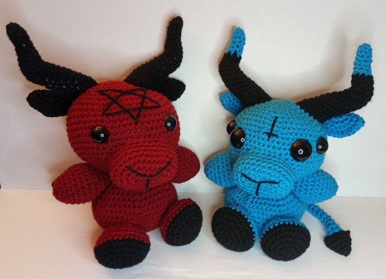 Baby Baphomet - Emotional Support Demon - Baby Devil - Occult Baby - Baphomet - Minotaur - Devil - Baphomet Plush - Minotaur Plush 