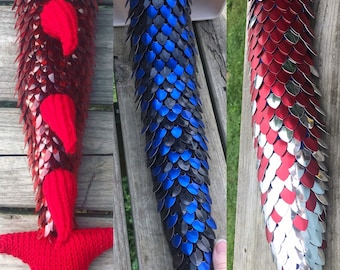 Dragon Scale Tail - Dragon Tail - ScaleMaille Tail - Wyrm Scale - Scale Tail