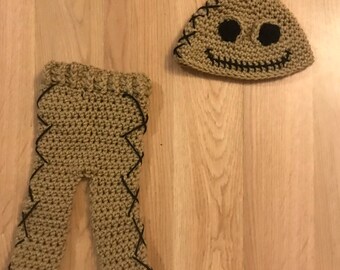 Crochet Oogie Boogie Baby Costume - Nightmare Before Christmas Halloween Outfit