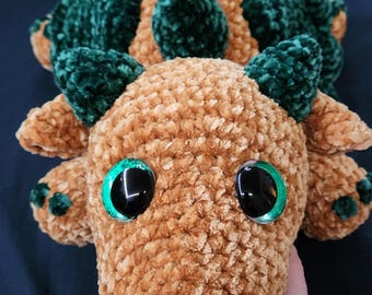 Large Dragon Plushie: Velvety Soft Stuffed Toy - 24"