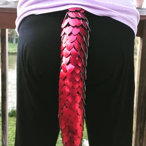 ScaleMaille Dragon Tail: Anodized Aluminum Cosplay Tail Full Scale