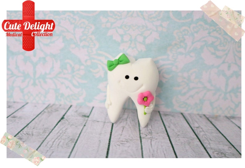 Cute Tooth Brooch Handmade from polymer clay tooth pin Etsy