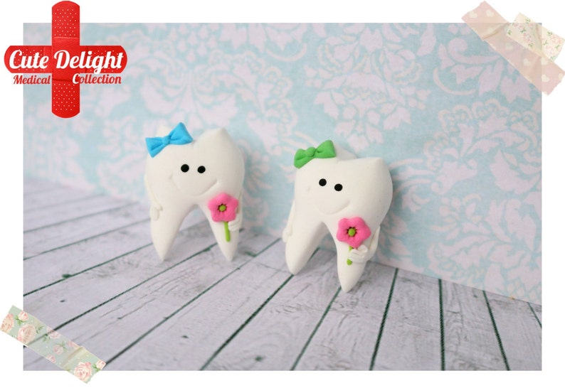 Cute Tooth Brooch Handmade from polymer clay tooth pin Etsy