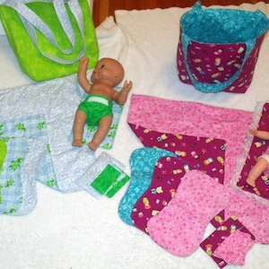 Oh Puppe! Kindergröße Windeltasche und Accessoire Schnittmuster