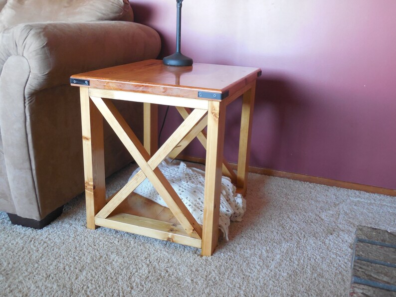 Rustic X End Table Etsy