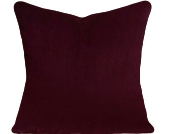 Merlot Velvet Pillow Etsy
