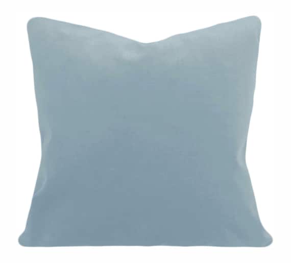 Light blue velvet pillow cover cheap